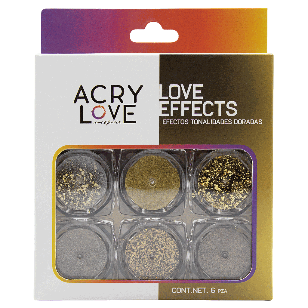 Acrylove - Love Efectos Dorados