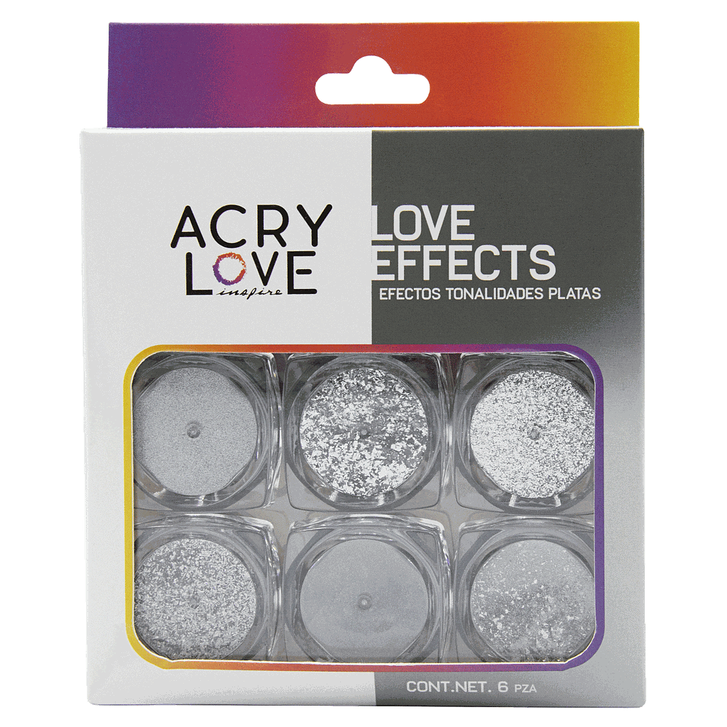 Acrylove - Love Efectos Plata