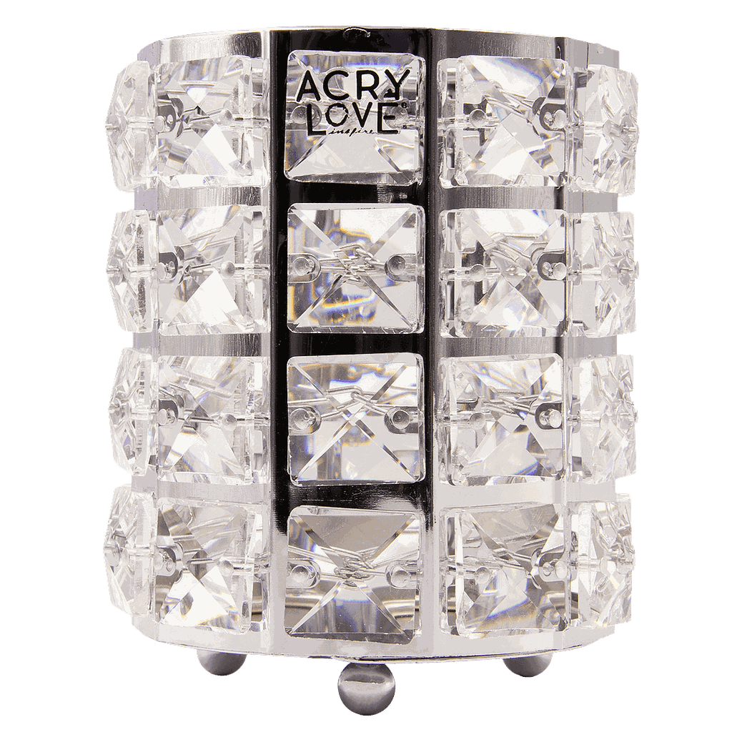 Acrylove - Porta Pincel Fancy Plata