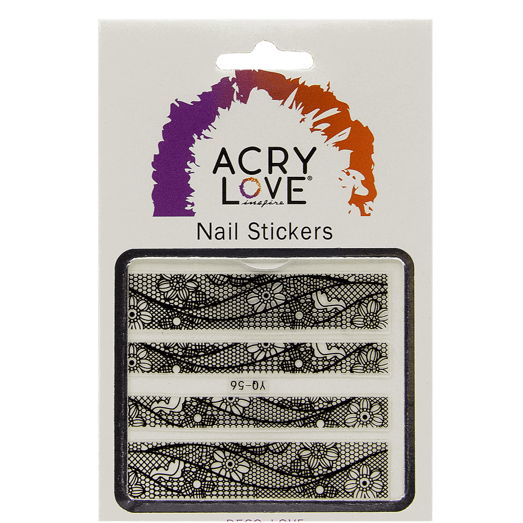Acrylove - NAIL STICKERS NEGRO GRECAS Y FIGURAS