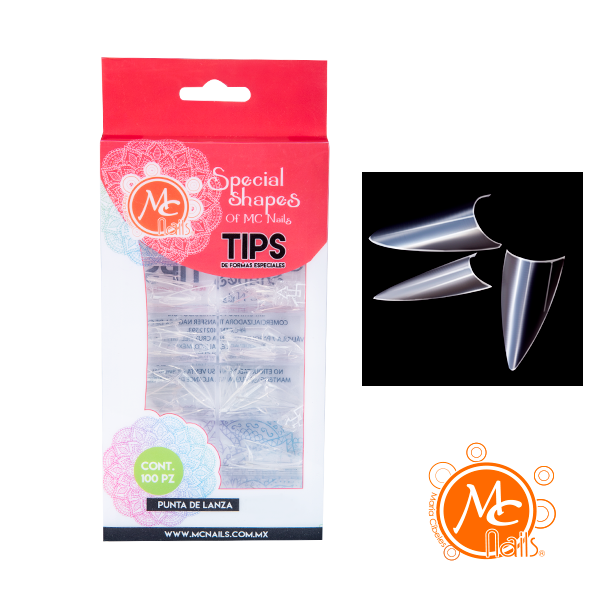 Mcnails - Tips Punta de Lanza Transparente