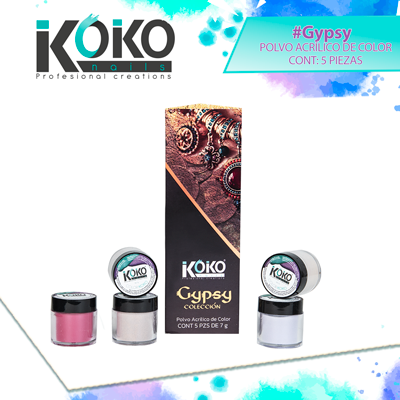 Koko Nails - Colección Gypsy Polvo Acrilico Color