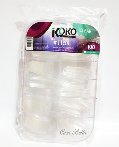 Koko Nails - Tips Clear 100 Piezas