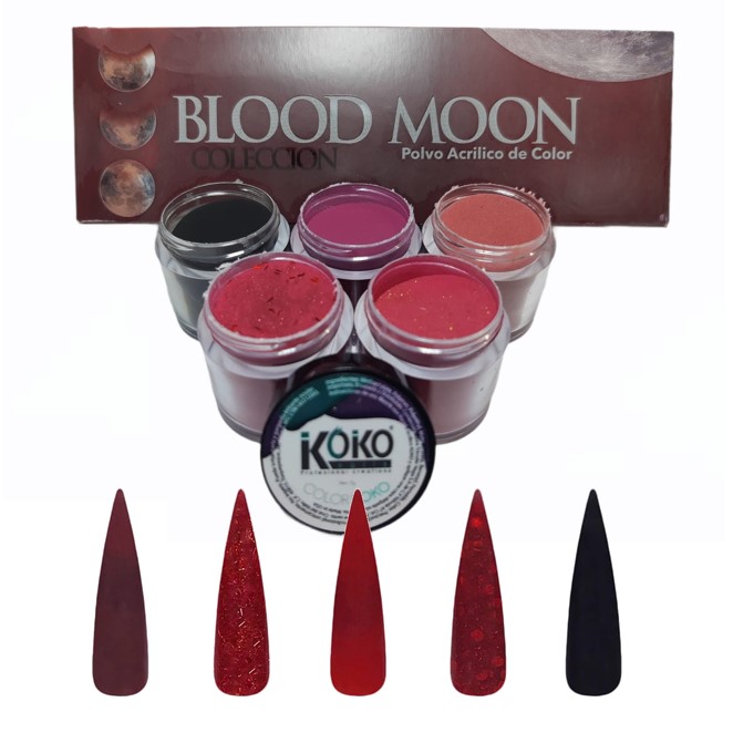 Koko Nails - Colección Blood Moon Polvo Acrilico Color