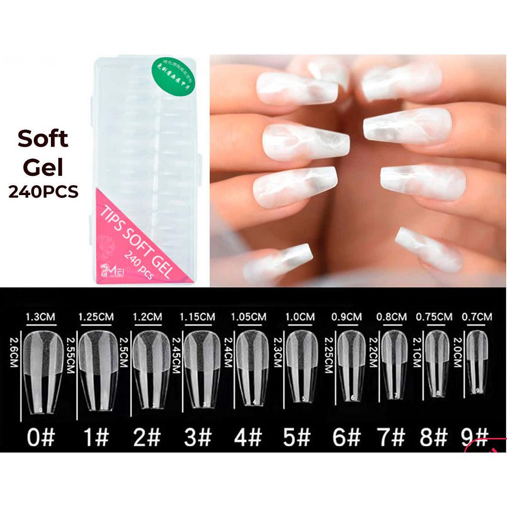 Tips Soft Gel 240 pcs Ballerina Media