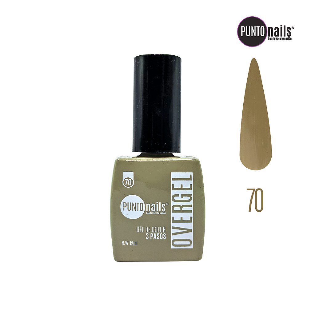 Punto Nails - Overgel 3 Pasos 70 12 ML