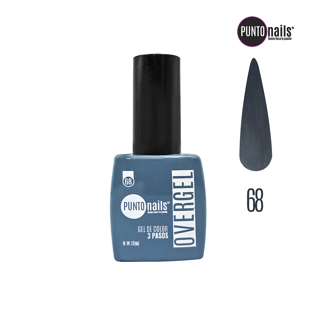 Punto Nails - Overgel 3 Pasos 68 12 ML