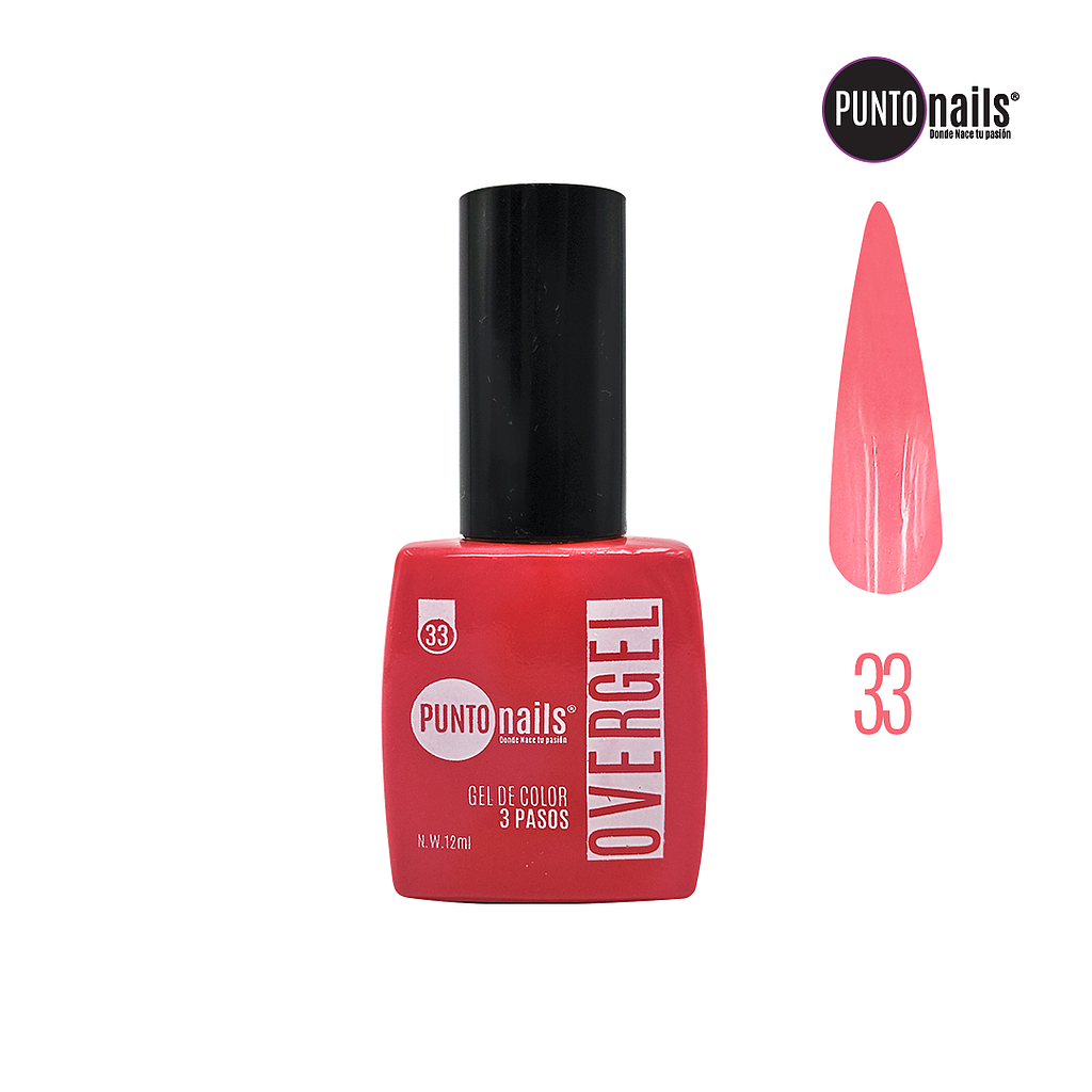 Punto Nails - Overgel 3 Pasos 33 12 ML