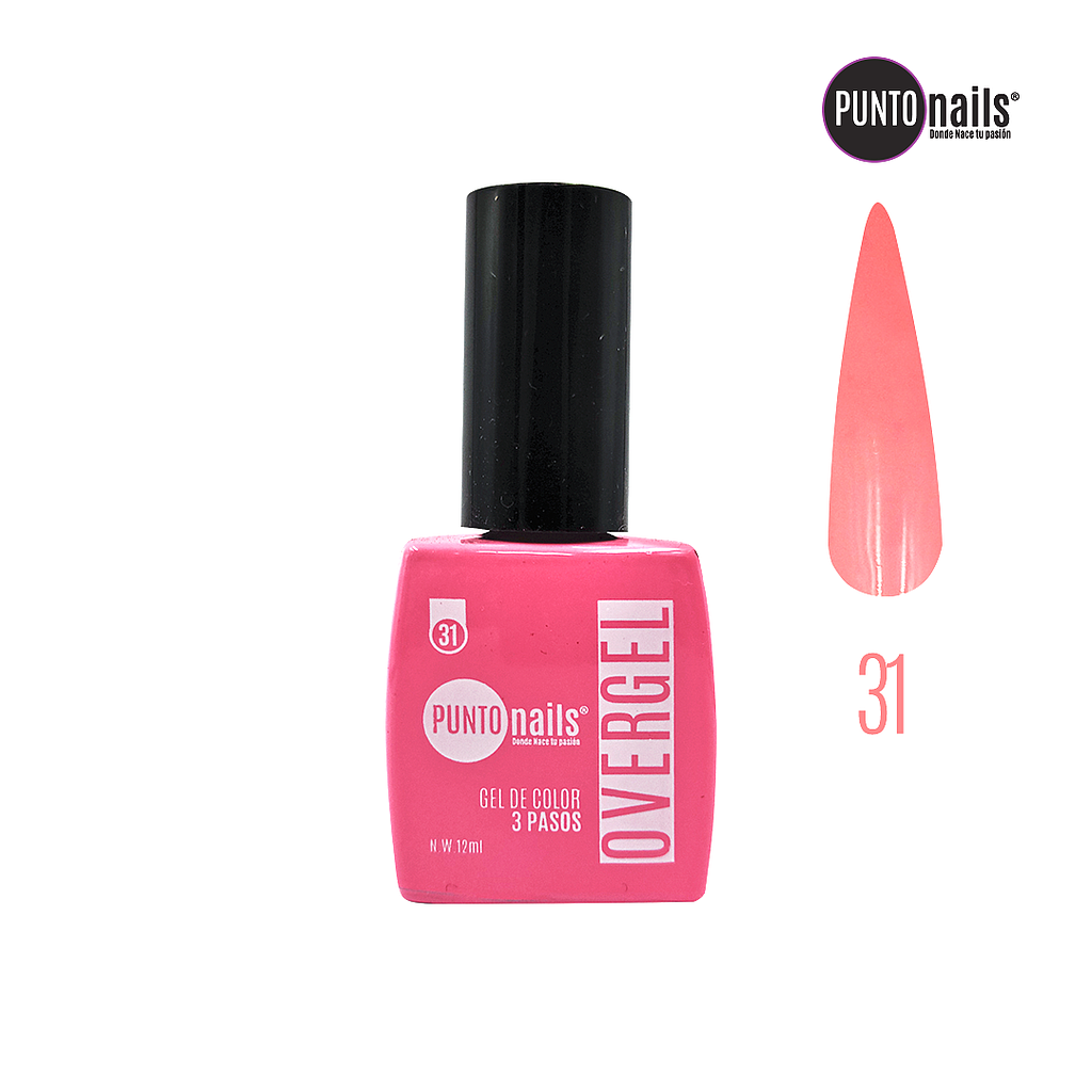 Punto Nails - Overgel 3 Pasos 31 12 ML