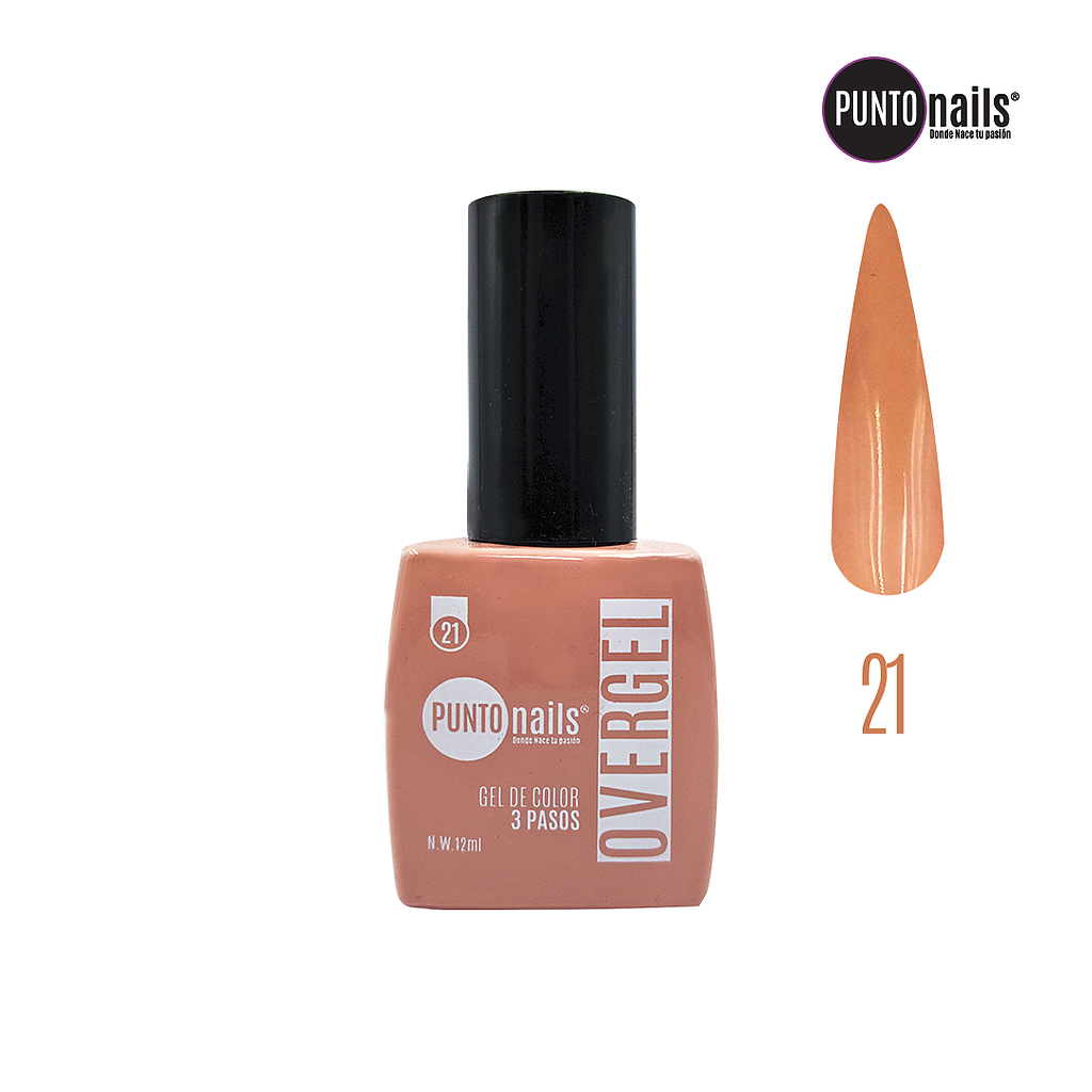 Punto Nails - Overgel 3 Pasos 21 12 ML