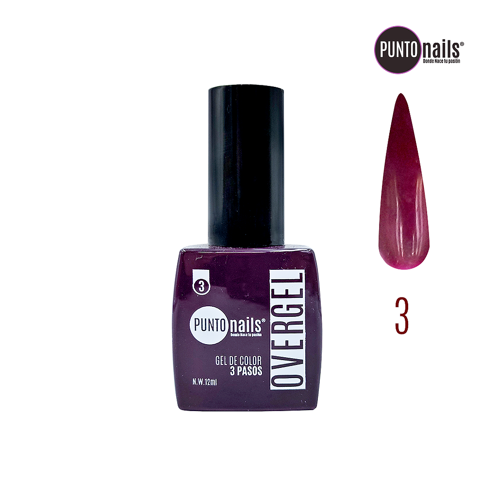 Punto Nails - Overgel 3 Pasos 03 12 ML