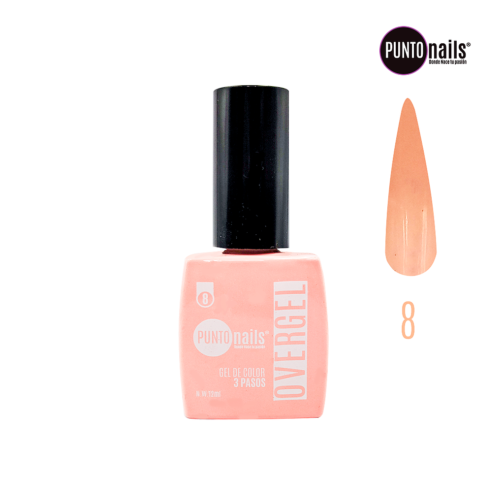 Punto Nails - Overgel 3 Pasos 08 12 ML