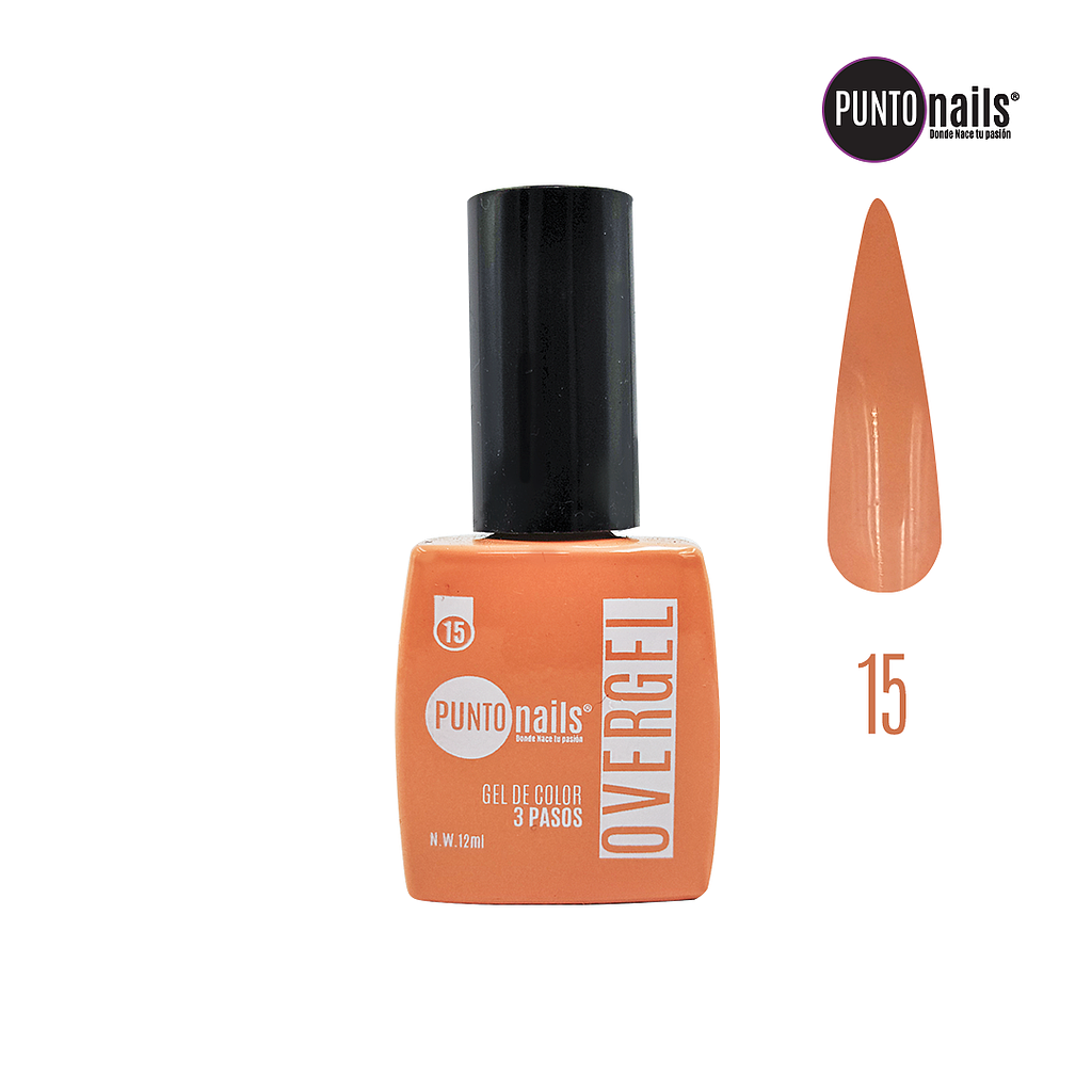 Punto Nails - Overgel 3 Pasos 15 12 ML