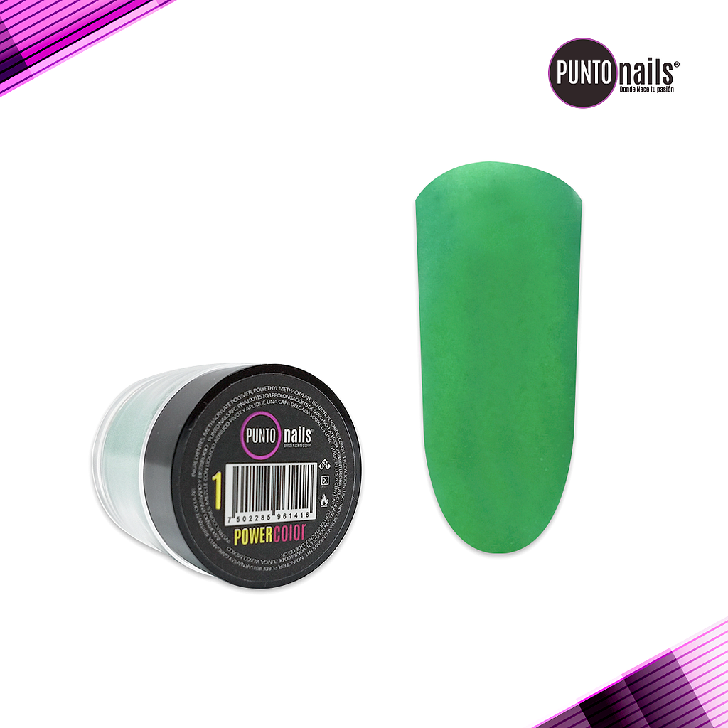 Punto Nails - Polvo Acrilico Power Color #01