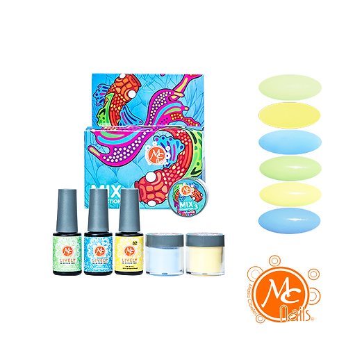 Mcnails- Mix Alebrijes #3 Esmalte &amp; Polvo Acrilico