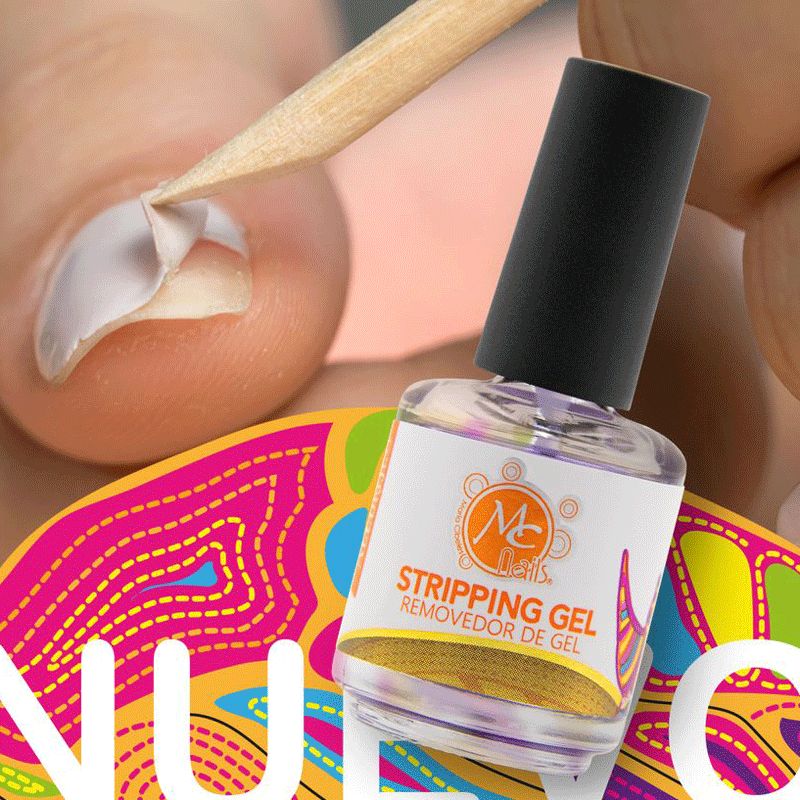 Mcnails -REMOVEDOR DE GEL CON BROCHA STRIPPING GEL 15ML