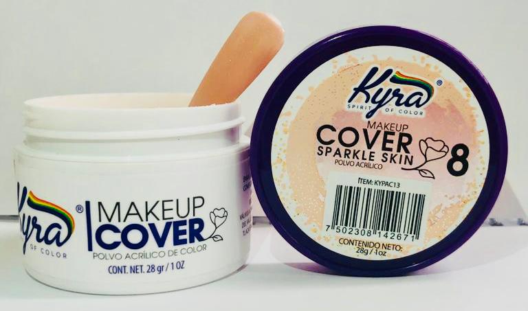 Kyra Spirit - Acrilico Makeup Cover Sparkle Skin 28grs #8