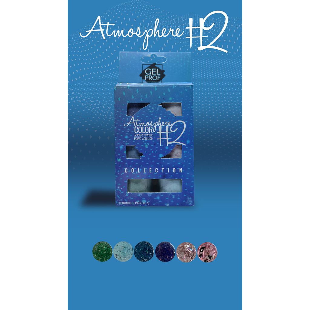 Gel Prof - Polvo Acrilico Atmosphere Color #2 6 Unidades de 7g