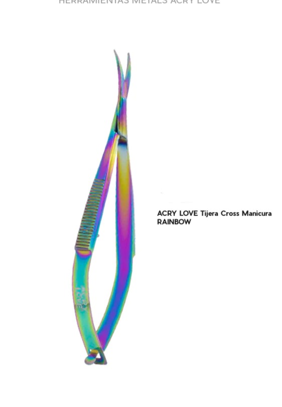 ACRY LOVE - TIJERA CROSS MANICURA RAINBOW