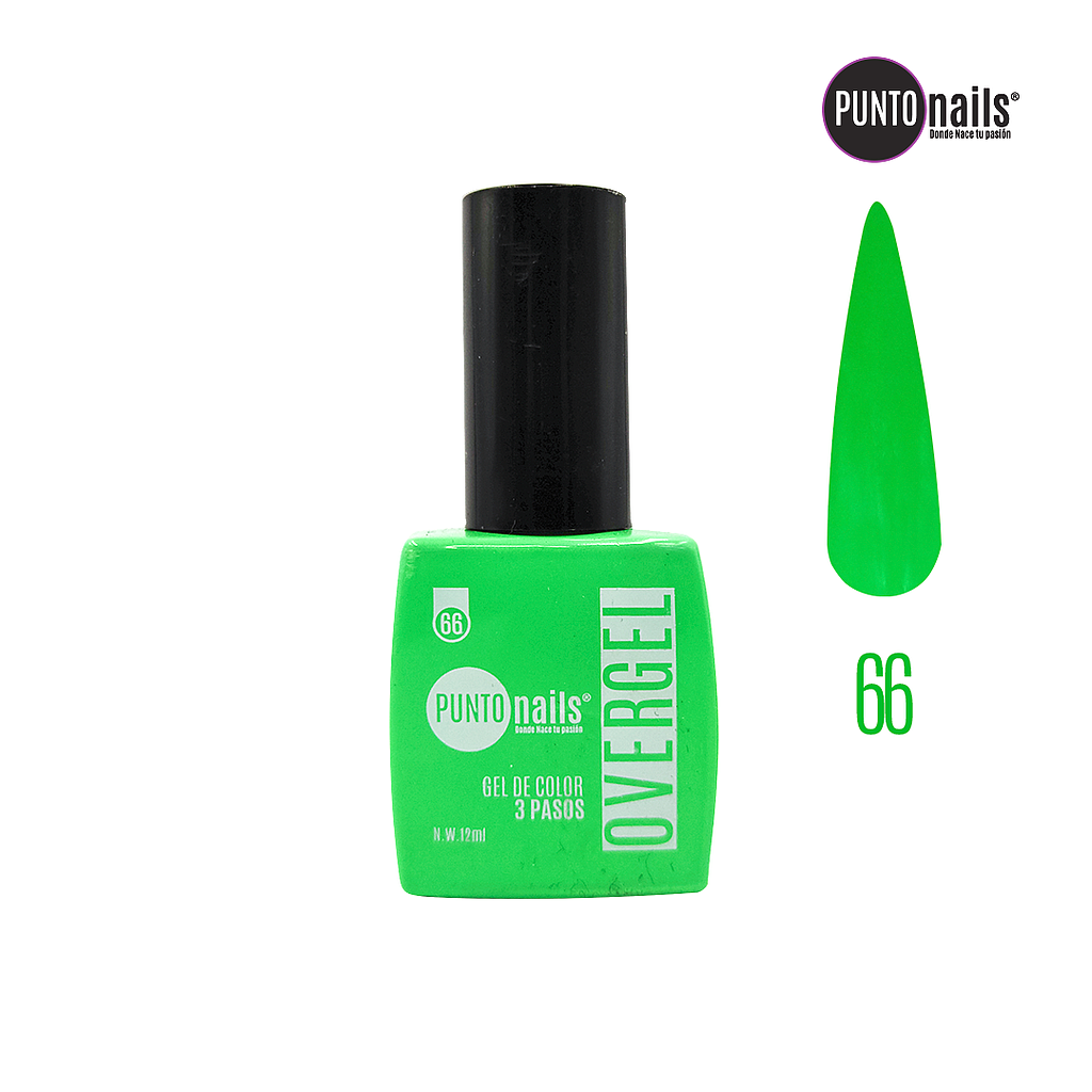 Punto Nails - Overgel 3 Pasos 66 12 ML