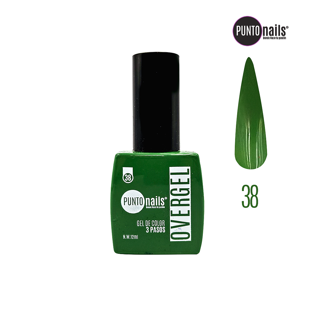 Punto Nails - Overgel 3 Pasos 38 12 ML