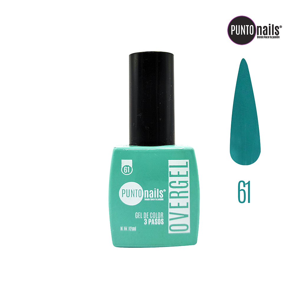 Punto Nails - Overgel 3 Pasos 61 12 ML