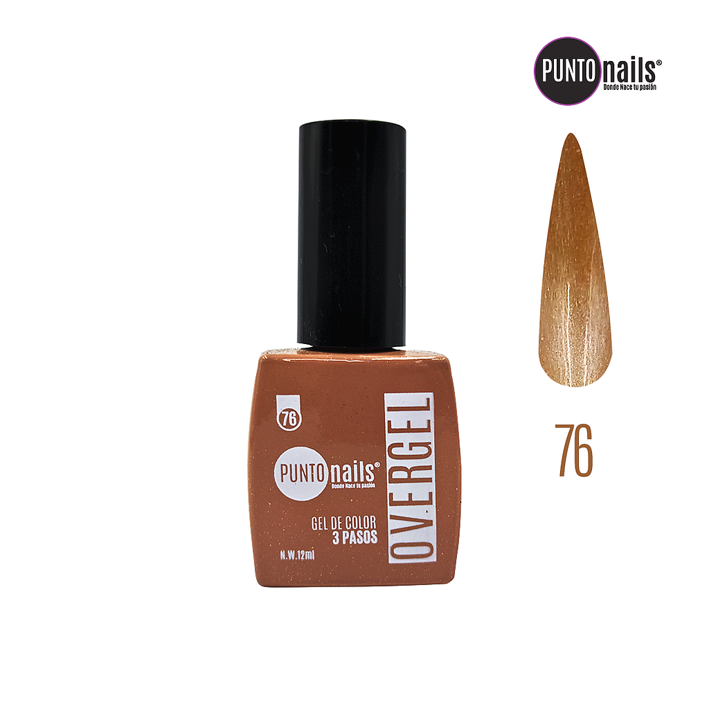 Punto Nails - Overgel 3 Pasos 76 12 ML