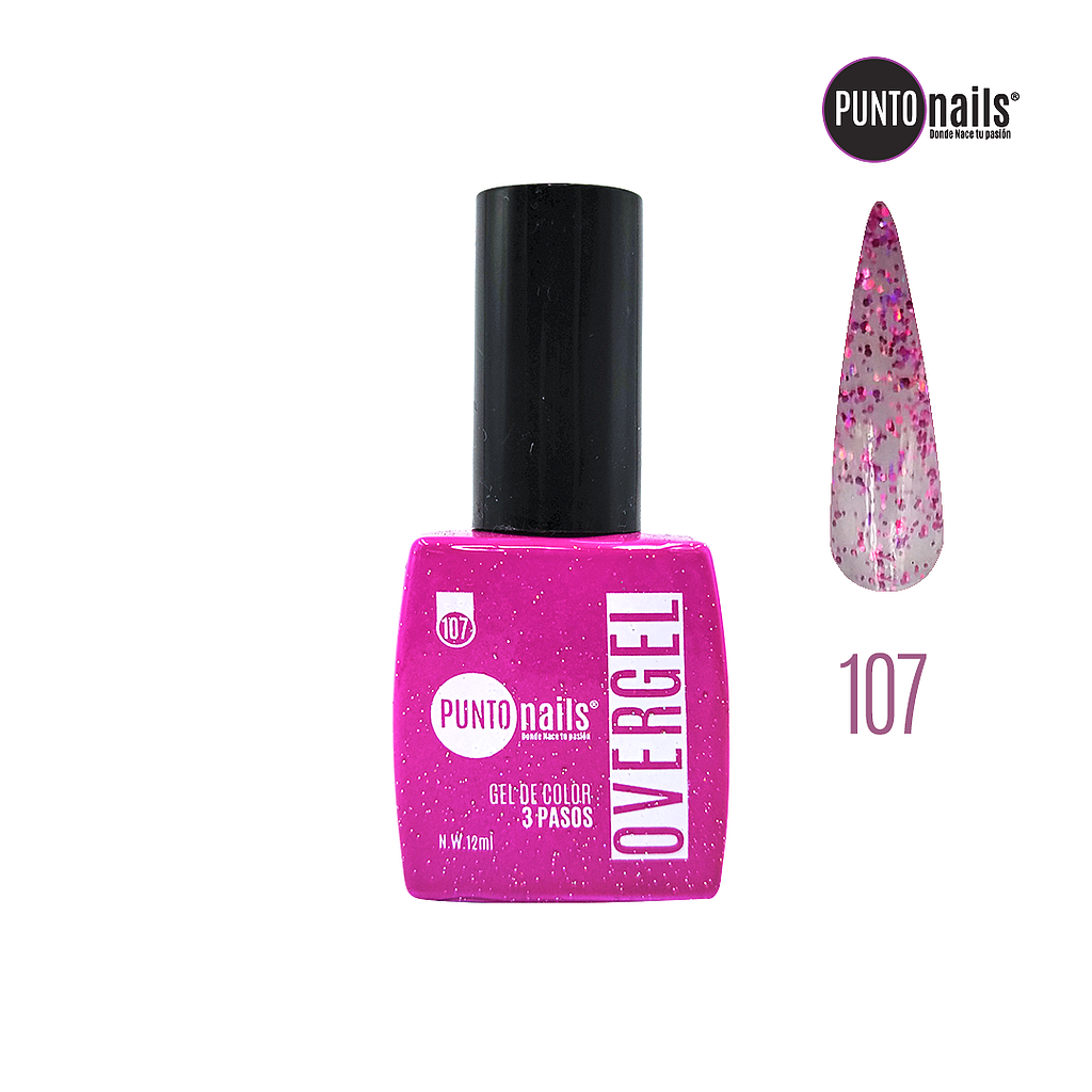 Punto Nails - Overgel 3 Pasos 107 12 ML