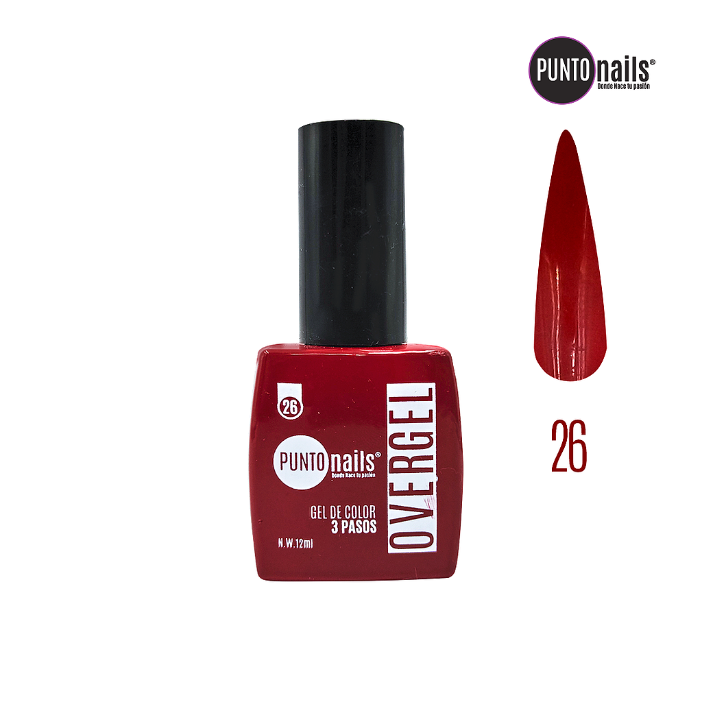 Punto Nails - Overgel 3 Pasos 26 12ML