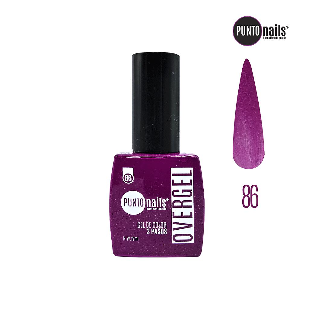 Punto Nails - Overgel 3 Pasos 86 12 ML