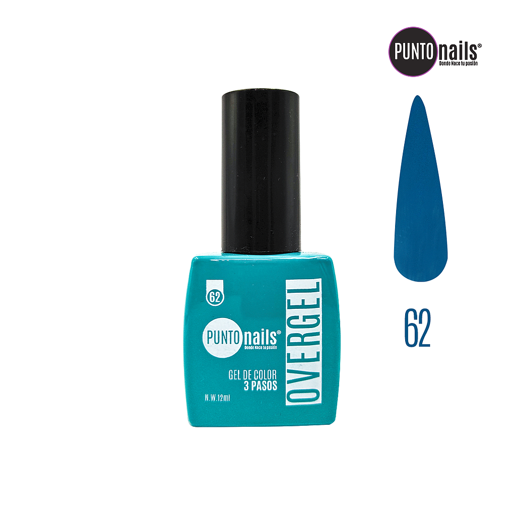 Punto Nails - Overgel 3 Pasos 62 12 ML