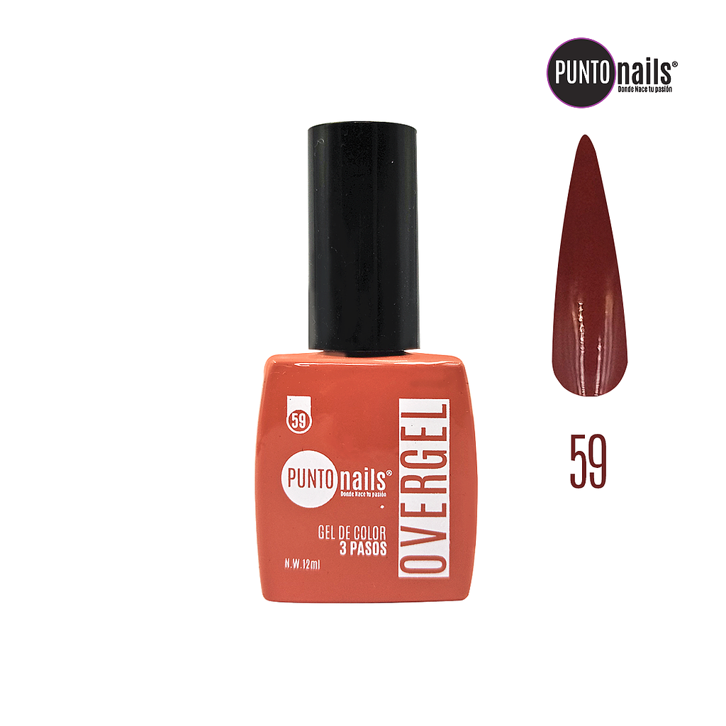 Punto Nails - Overgel 3 Pasos 59 12 ML