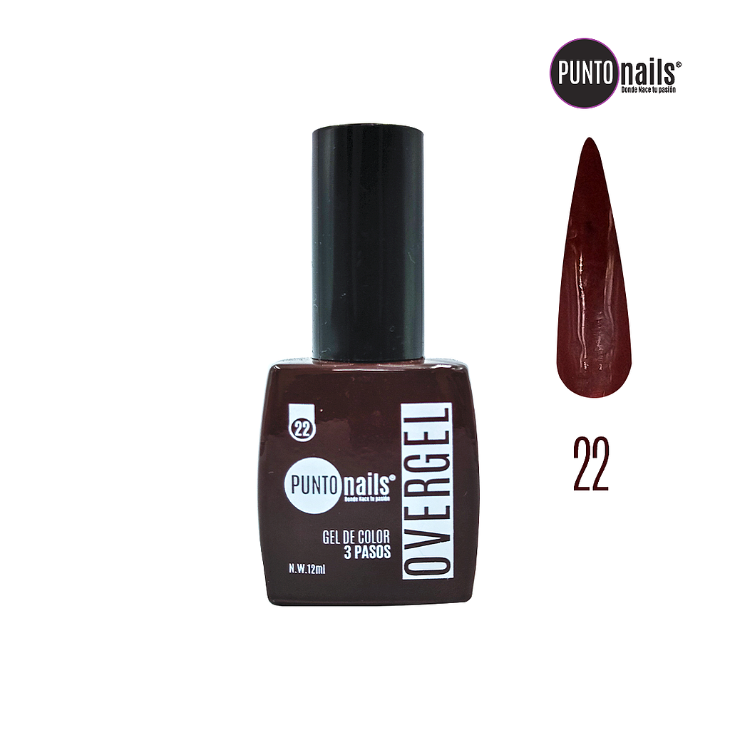 Punto Nails - Overgel 3 Pasos 22 12 ML