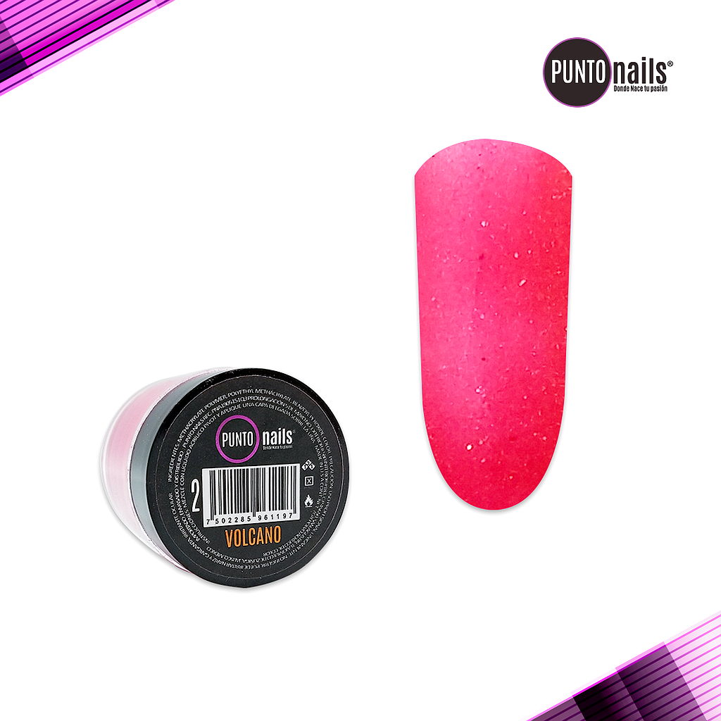 Punto Nails - Polvo Acrilico Volcano #02