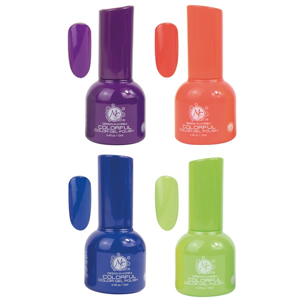 COLORFUL Collection GEL “P” Beautiful Purple 4pz de 12ml c/u